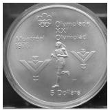 1976 CANADA SILVER 5 DOLLARS GEM