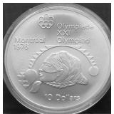 1975 CANADA SILVER 10 DOLLARS GEM