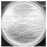 1976 CANADA SILVER 5 DOLLARS GEM