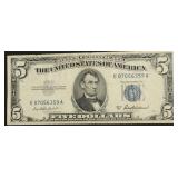5 DOLLAR SILVER CERTIFICATE VF