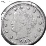 1902 V NICKEL F