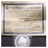 MORGAN DOLLAR COPY CLAD W COA