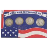 WW2 SILVER QUARTER SET