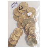 23 UNCIRCULATED SACAGAWEA DOLLARS
