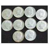 10 40 % SILVER HALF DOLLARS