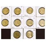 10 GEM BU SACAGAWEA DOLLARS