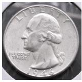 1946 CHOICE BU WASHINGTON QUARTER