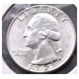 1963 CHOICE BU WASHINGTON QUARTER