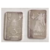 2-5 GRAM .999 SILVER BARS