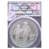 1995 P PCGS PF69DC PARALYLIC SILVER DOLLAR