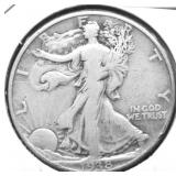 1938 WALKING HALF DOLLAR F