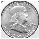 1963 D CHOICE BU FRANKLIN HALF DOLLAR