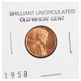1958 LINCOLN CENT CHOICE BU