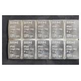 10-1  GRAM VALCAMBIE .999 SILVER BARS