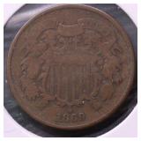 1869 TWO CEMT PIECE VG