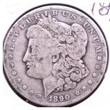 1890 O MORGAN DOLLAR VG