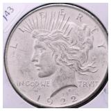 1922 PEACE DOLLAR CULL
