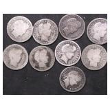 9 BARBER DIMES