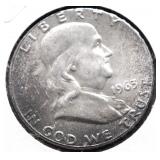 1963 CHOICE BU FRANKLIN HALF DOLLAR
