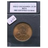2000 D SACAGAWEA DOLLAR GEM