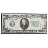 1934 GEM, BU 20 $ FEDERAL RESERVE NOTE