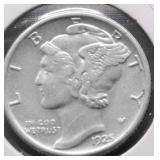 1925 CHOICE BU MERCURY DIME
