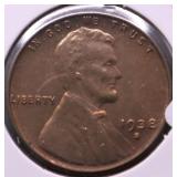 1938 S CHOICE BU LINCOLN CENT