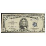 5 DOLLAR SILVER CERTIFICATE VF