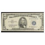 5 DOLLAR SILVER CERTIFICATE VF