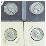 4 SILVER QUARTERS