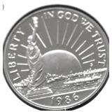 PROOF ELLIS ISLAND HALF DOLLAR