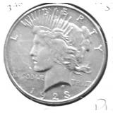 1923 S PEACE DOLLAR POLISHED