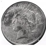 1927 D PEACE DOLLAR VF DETAILS