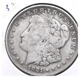 1921 MORGAN DOLLAR VG