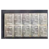 10-1 GRAM VALCAMBIE .999 SILVER BARS
