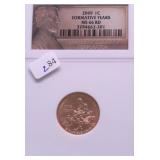 2009 NGC MS66 RED FORMATIVE YEARS LINCOLN CENT
