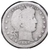 1907 BARBER QUARTER G