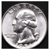 1956 D GEM BU WASHINGTON QUARTER