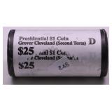 GEM BU BANK ROLL OF PRESIDENT DOLLARS