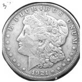 1921 S MORGAN DOLLAR XF