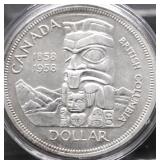 1958 CHOICE BU CANADA SILVER DOLLAR