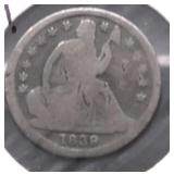 1839 HALF DIME G