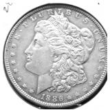 1886 MORGAN DOLLAR XF