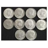 10 40 % SILVER HALF DOLLARS