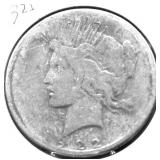 1922 PEACE DOLLAR VG