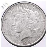 1922 PEACE DOLLAR XF