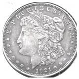 1921 MORGAN DOLLAR XF