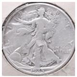 1935 S WALKING HALF DOLLAR VF