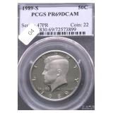 1989 S PCGS PF69DC KENNEDY HALF DOLLAR