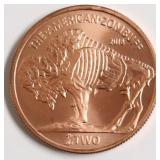 1OZ .999 COPPER ROUND